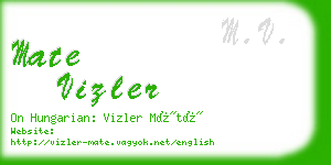 mate vizler business card